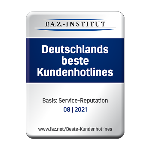 FAZ: Deutschlands beste Kundenhotlines 2021