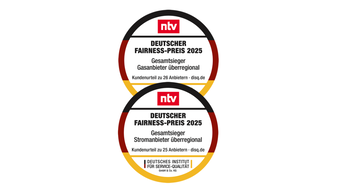 123energie wurde 2025 bereits zum elften Mal in Folge mit dem Deutschen Fairness-Preis ausgezeichnet.