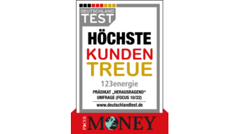 Höchste Kundentreue: Award für 123energie