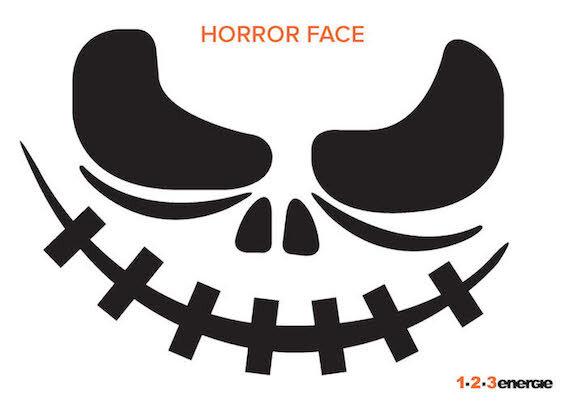 Halloween, Schnitzvorlage, Horror face Halloween, Schnitzvorlage, Horror face