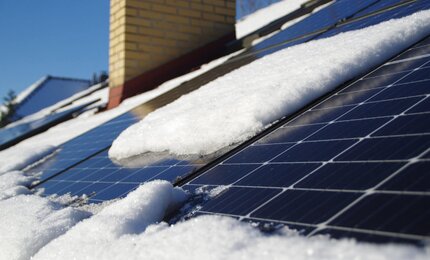 Solaranlage im Winter nutzen
