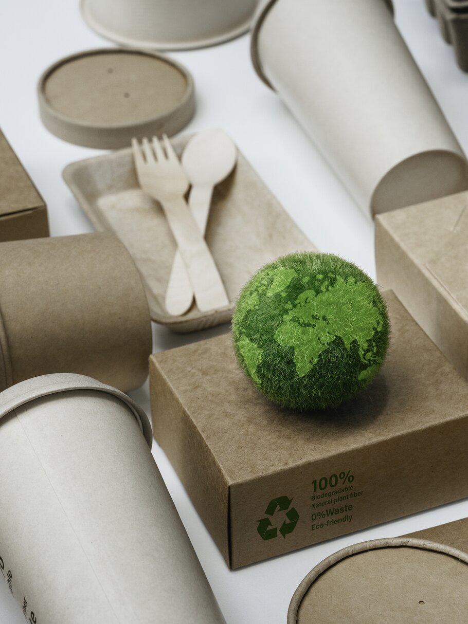 Zero waste - Verpackungen durch Recyclingmaterial