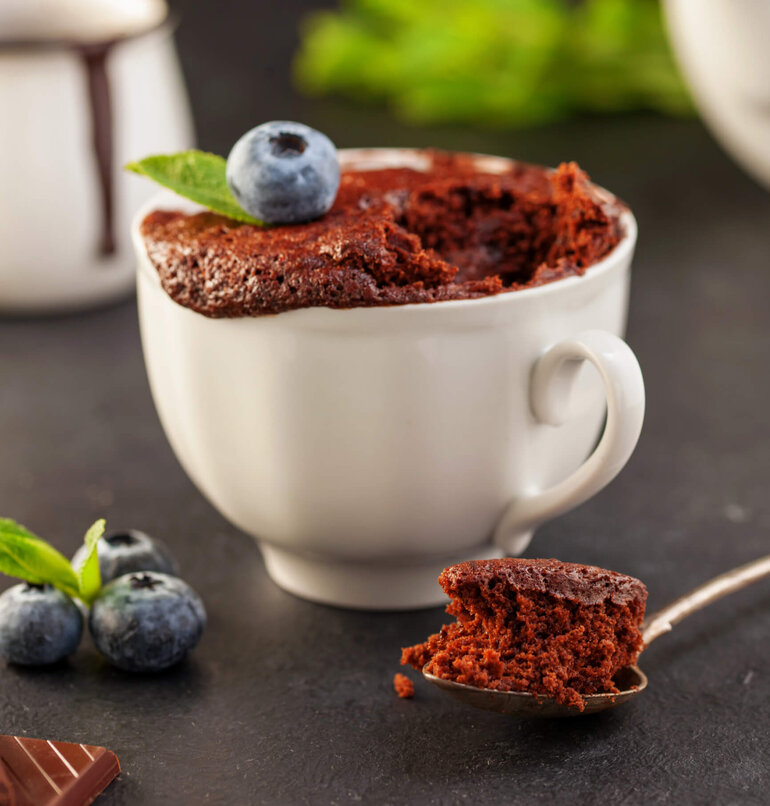 Tassenkuchen aus Schokolade Mug Cake Tassenkuchen aus Schokolade Mug Cake