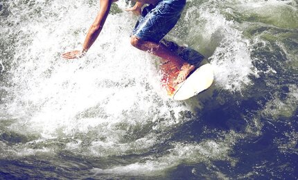 Meer, Wellen, Surfer, Surfboard, Wasser