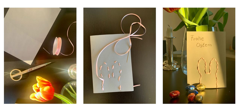 Ostern, Tulpe, Blume, basteln, Karte, Osterkarte