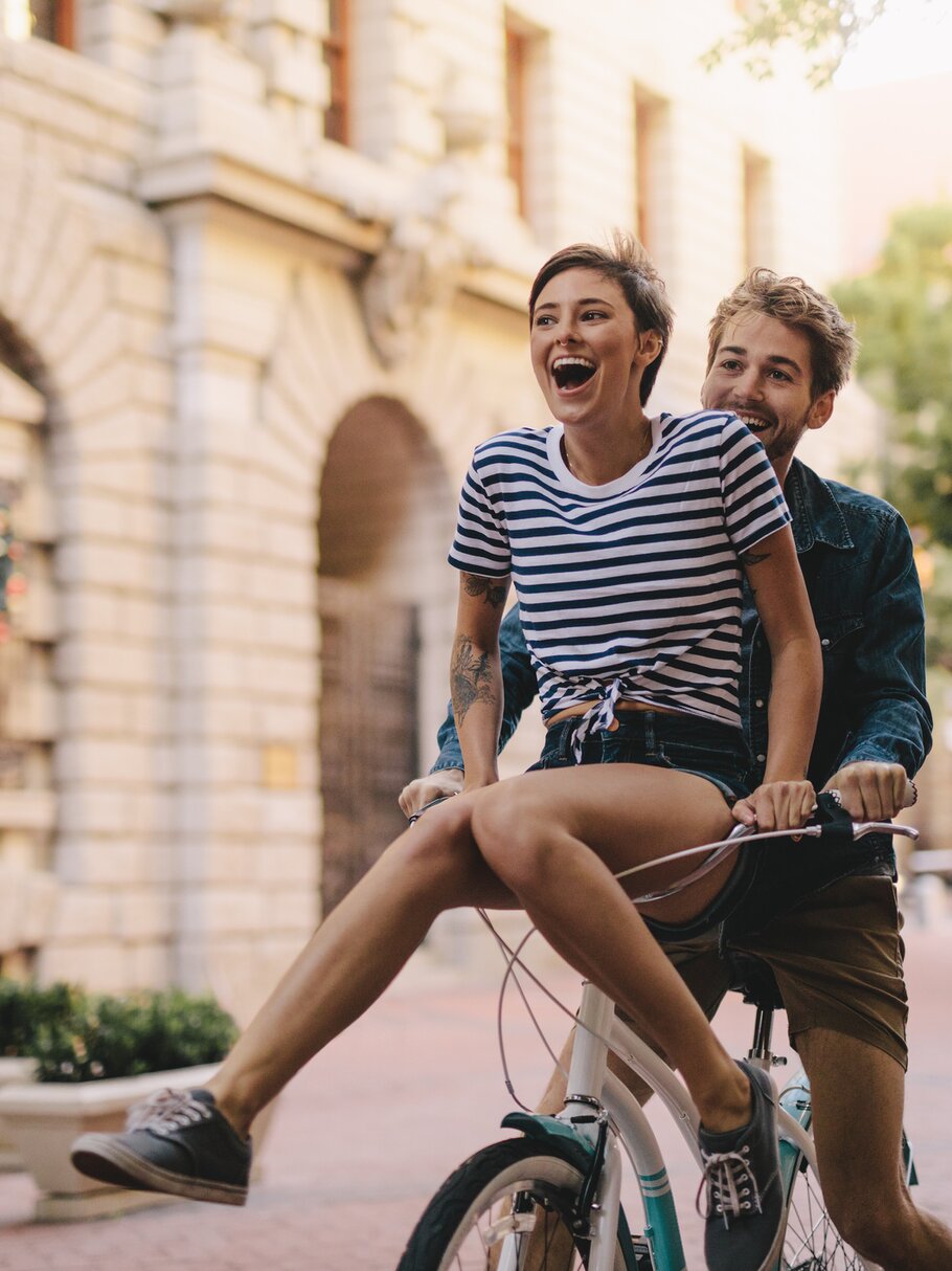Fahrrad, Menschen, Freude